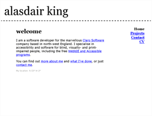 Tablet Screenshot of alasdairking.me.uk